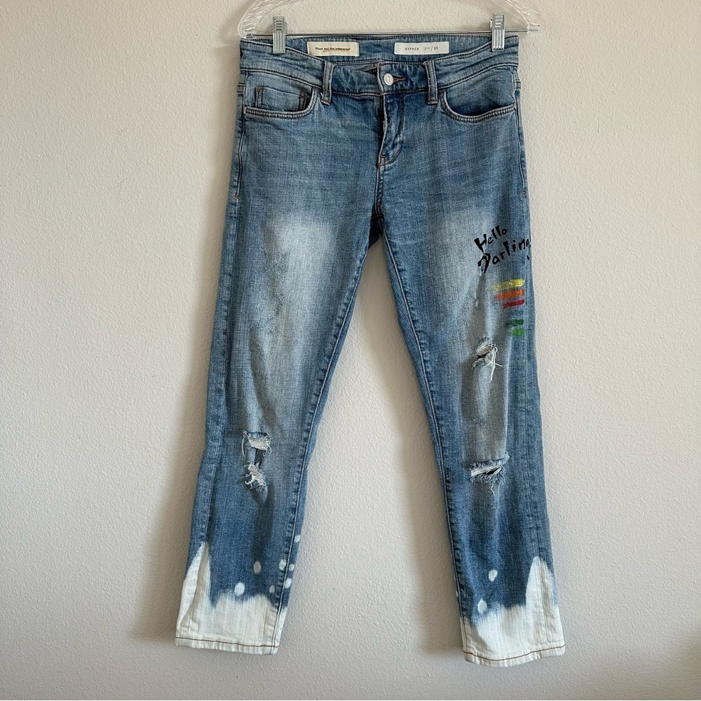 Pilcro Hyphen Mid-Rise Boyfriend women’s Jeans - Picture 3 of 14